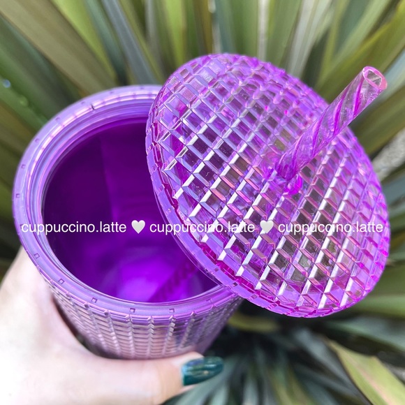 ✨NEW✨Starbucks Berry Purple Grid Ombre Tumbler - Picture 6 of 7